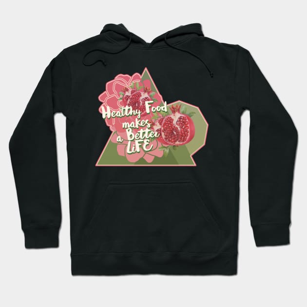 Healthy living Hoodie by Uniquepixx